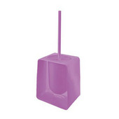  Free Standing Toilet Brush Holder, 4-7/10'' L x 5-1/10'' W x 13-1/2'' H, Lilac