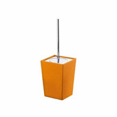  Gedy Toilet Brush Holder, 13-9/10'' H x 4-7/10'' W x 4-7/10'' D, Orange