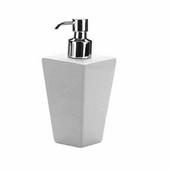  Gedy Soap Dispenser, 7-2/5'' H x 2-9/10'' W x 2-9/10'' D, White
