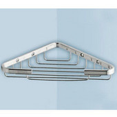  Wall Mounted Wire Corner Soap Holder, 0-7/10'' L x 7-1/2'' W x 1-3/10'' H, Chrome