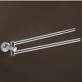  Gedy Towel Holder, 2-1/5'' H x 14-3/10'' W x 2-1/5'' D, Chrome