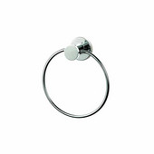  Wall Mounted Towel Ring, Chrome Plated Brass, 7-3/10'' W