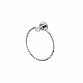  Wall Mounted Towel Ring, Chrome Plated Brass, 7-1/5'' W