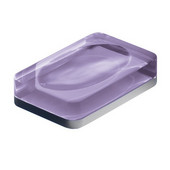  Rectangle Resin Soap Holder, 4-7/10'' L x 3-1/10'' W x 0-9/10'' H, Lilac