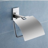  Gedy Toilet Roll Holder, 5-9/10'' H x 5-3/5'' W x 2-3/5'' D, Chrome