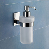  Gedy Soap Dispenser, 6-3/5'' H x 2-7/10'' W x 4-3/10'' D, Chrome