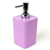  Square Resin Soap Dispenser, 2-9/10'' L x 2-9/10'' W x 6-2/5'' H, Fuchsia