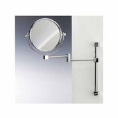  Windisch Double Face Wall Mounted 7X Magnifying Mirror with Optical Grade, Gold