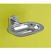  Wall Mounted Chrome Soap Holder, 5-2/5'' L x 5-1/5'' W x 2'' H, Chrome