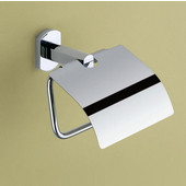  Gedy Toilet Roll Holder, 5-1/10'' H x 5-9/10'' W x 2-9/10'' D, Chrome