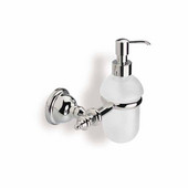  Classic Style Wall Mounted Glass Soap Dispenser, Chrome