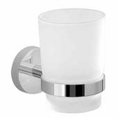  Gedy Eros Collection Toothbrush Holder, Chrome, 2-2/3''W x 4-1/5''D x 3-7/9''H