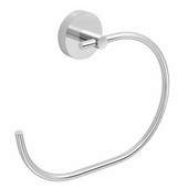  Gedy Eros Collection Towel Ring, Chrome, 8-1/16''W x 1-2/3''D x 6-4/7''H