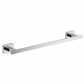  Gedy Atena Collection Towel Bar, Chrome, 13-7/9''W x 2-1/6''D x 1-3/8''H