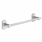  Gedy Febo Collection Towel Bar, Chrome, 13-7/9''W x 2-3/4''D x 2-3/4''H
