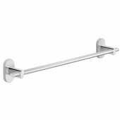  Gedy Febo Collection Towel Bar, Chrome, 17-5/7''W x 2-3/4''D x 2-3/4''H