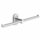  Gedy Febo Collection Toilet Paper Holder, Chrome, 10-1/5''W x 2-3/4''D x 2-3/4''H