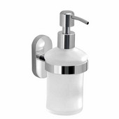  Gedy Febo Collection Soap Dispenser, Chrome, 2-2/3''W x 3-15/16''D x 6-1/4''H