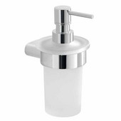  Gedy Azzorre Collection Soap Dispenser, Chrome, 3-9/10''W x 3-9/10''D x 6-9/10''H