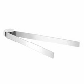  Gedy Pirenei Collection Double Towel Bar, Chrome, 13-7/9''W x 2-3/5''D x 1''H