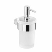  Gedy Pirenei Collection Soap Dispenser, Chrome, 2-5/7''W x 3-4/7''D x 6-1/16''H