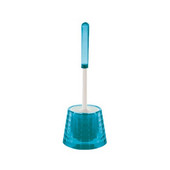  Free Standing Toilet Brush Holder, 5-1/5''W x 5-1/5''D x 14-4/7''H, Turquoise
