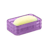  Resin Soap Holder, 5-1/10''W x 3-1/5''D x 1-3/5''H, Lilac