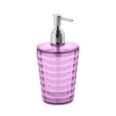  Round Resin Soap Dispenser, 3-1/3''W x 3-1/3''D x 6-2/3''H, Lilac