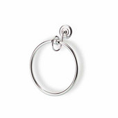  Wall Mounted Classic-Style Brass Towel Ring, Chrome