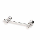  Wall Mounted Classic-Style Brass 18 Inch Towel Bar, Chrome