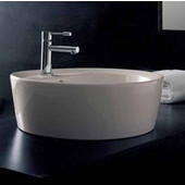  Matty Tondo A-R Built-in Washbasin, White Sink, Single Hole, Dia. 18-1/10''