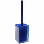  Gedy Toilet Brush Holder, 14-7/10'' H x 3-4/5'' W x 3-4/5'' D, Blue