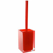  Gedy Toilet Brush Holder, 14-7/10'' H x 3-4/5'' W x 3-4/5'' D, Red