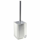  Gedy Toilet Brush Holder, 14-7/10'' H x 3-4/5'' W x 3-4/5'' D, Silver