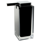  Gedy Soap Dispenser, 6-3/10'' H x 2-7/10'' W x 4-2/5'' D, Black