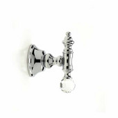  Wall Mounted Brass Robe Hook with Crystal, Chrome