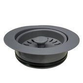  3.5DF Series Kitchen Disposal Flange Drain for Granite Composite Sinks, Titanium, 4-1/2'' Diameter x 1-7/8'' H
