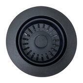  3.5KD Series Basket Strainer Kitchen Drain for Granite Composite Sinks, Matte Black, 4-1/2'' Diameter x 2-5/8'' H