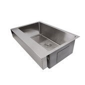  Pro Series Collection Patented Design Undermount Stainless Steel Kitchen Single Bowl Sink with 5-1/2'' Apron Front in Brushed Satin Stainless Steel, 32-1/2''W x 21-1/4''D x 10''H