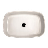  Regatta Collection 24'' W Garda Italian Fireclay Rectangular Bathroom Vanity Vessel Sink in Matte White, 24'' W x 15'' D x 5'' H