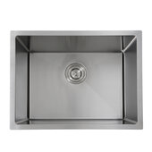  Pro Series Collection 23'' W Undermount Small Radius Corners 16-Gauge Stainless Steel Utility/Laundry Sink, Brushed Satin Stainless Steel, 23'' W x 18'' D x 12'' H