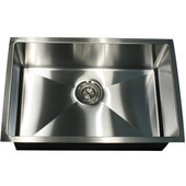  Pro Series Rectangle Single Bowl Undermount Small Radius Corners Stainless Steel Kitchen Sink, 16 Gauge , 28''W x 18''D x 10''H