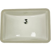  Great Point Collection Undermount Rectangular Ceramic Sink, Bisque