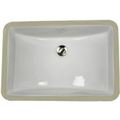  Great Point Collection Undermount Rectangular Ceramic Sink, White