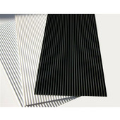 Modern Line Design, Non-Slip Roll, Roll Size: 21''W x 32'-9''D x 1/16''H (534 mm x 10,000 mm x 1.6 mm), Black