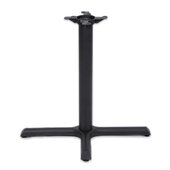  2000 Series Table Height Base, 22'' x 30'', Style X, 28'' High, Black Matte