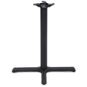  2000 Series Signature Line Style X Table Base 22'' x 30'' Bar Height in Black Matte, Base Spread: 22'' W x 30'' D, Spider Spread: 9'' Diameter, Height: 40-1/4'' H