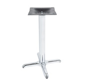  2000-CHS Series X-Style Table Base Stamped Steel, Base Spread 22'' W x 30'' D, Bar Height 40-1/4'' H, Smooth Chrome