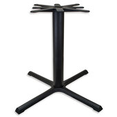 2000 Series Signature Line Style X Table Base 40'' x 40'' Bar Height in Black Matte, Base Spread: 40'' W x 40'' D, Spider Spread: 24'' Diameter, Height: 40-1/4'' H