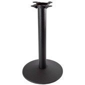 3000 Series Table Height Base, 17'' Round, 29'' High, Black Matte